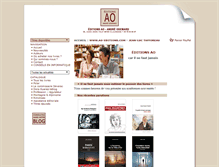 Tablet Screenshot of ao-editions.com